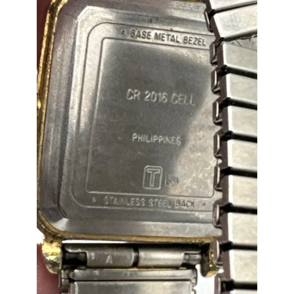 Vintage Watch Acqua Quartz Metal Stretch Band